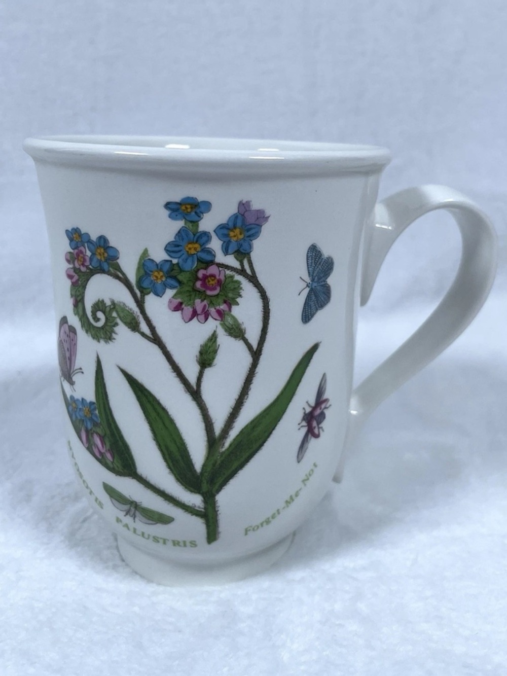 Portmerion Botanic Garden FORGET ME NOT Coffee Footed Beaker Mug